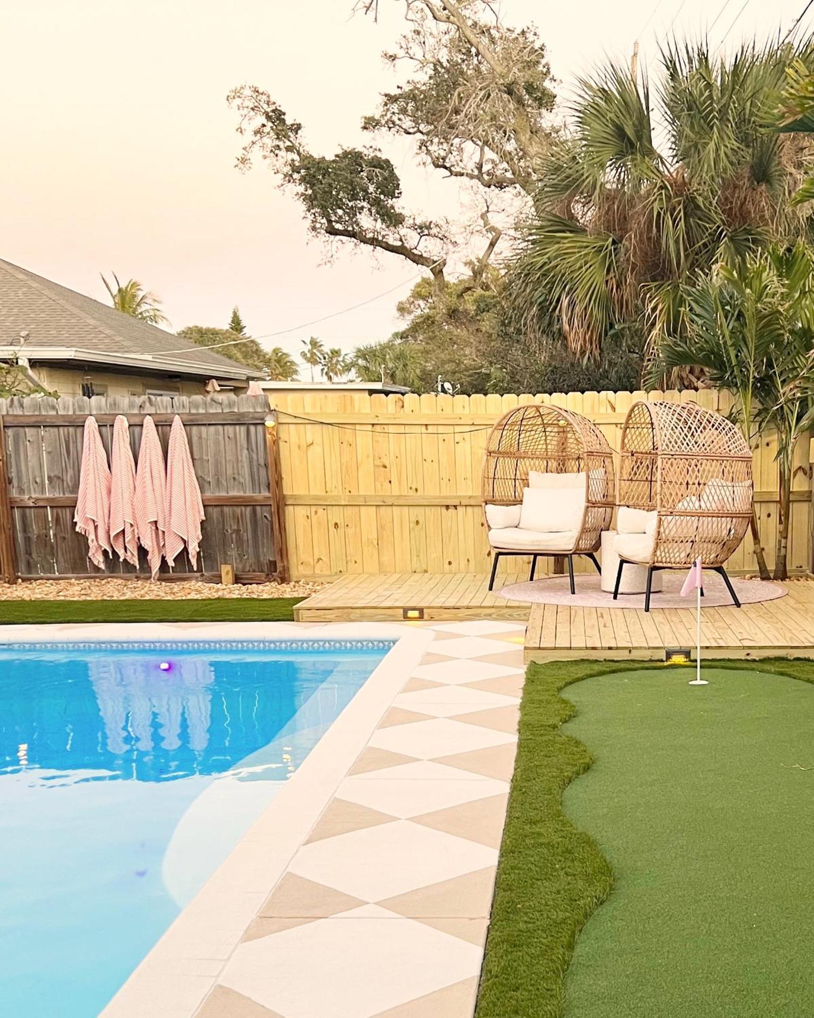 Luxury Villa 3 Blocks From The Beach With Pool A Fire Pit And Outdoor Oasis 卡纳维拉尔角 外观 照片